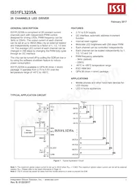 IS31FL3235A-QFLS2-TR Datasheet Cover