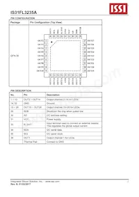 IS31FL3235A-QFLS2-TR Datasheet Pagina 2