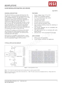 IS31FL3731C-SALS2 Datenblatt Cover