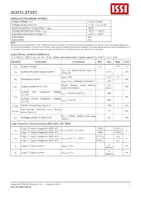 IS31FL3731C-SALS2 Datasheet Page 5