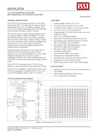 IS31FL3733-TQLS4 Datasheet Copertura