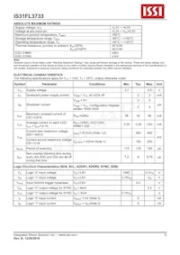 IS31FL3733-TQLS4 Datasheet Pagina 6