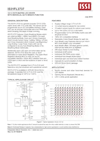 IS31FL3737-QFLS4-TR Datenblatt Cover