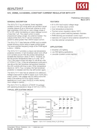 IS31LT3117-ZLS4 Datasheet Copertura