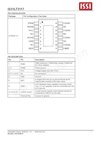 IS31LT3117-ZLS4數據表 頁面 3