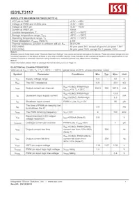 IS31LT3117-ZLS4數據表 頁面 5