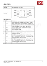 IS32LT3120-GRLA3-TR Datasheet Pagina 2