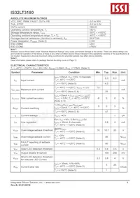 IS32LT3180-ZLA3-TR Datenblatt Seite 4