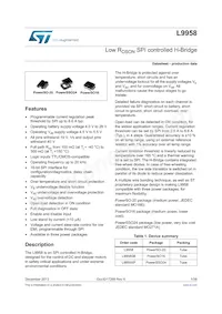 L9958TR Datasheet Cover