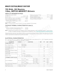 MAX15070BEUT+T Datasheet Page 2