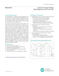 MAX20090AUP/V+ Datenblatt Cover