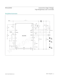 MAX20090AUP/V+ Datasheet Pagina 2