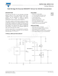 SIP41109DY-T1-E3 Datasheet Copertura