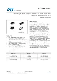 STP16CPC05PTR數據表 封面