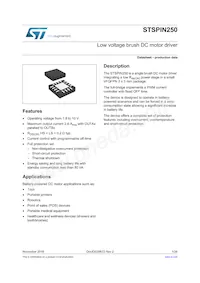 STSPIN250 Datasheet Cover