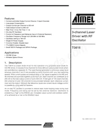 T0816-PEQG Datasheet Cover