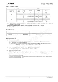 TB62218AFG Datasheet Pagina 7