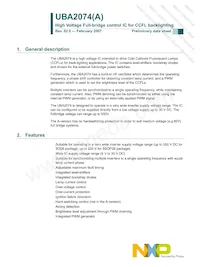 UBA2074ATS/N1 Datasheet Copertura