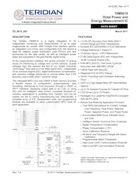 78M6618-MR/F/P2 Datasheet Copertura