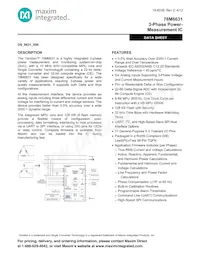 78M6631-IM/F/P2數據表 封面