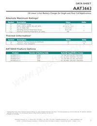 AAT3663IWO-8.4-1-T1 Datasheet Pagina 3