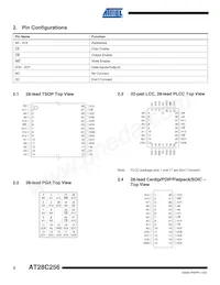 AT28C256F-15UM/883-815 Datasheet Pagina 2