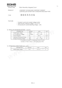 BD6550G-TR Datasheet Copertura