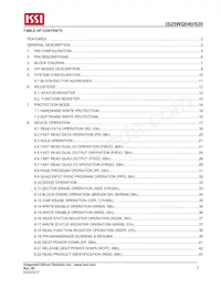 IS25WQ040-JVLE-TR Datasheet Pagina 3