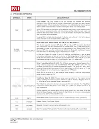 IS25WQ040-JVLE-TR Datasheet Pagina 6