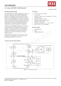 IS31PW8200-QFLS2-TR Datasheet Copertura