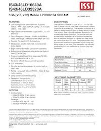 IS46LD32320A-3BPLA25-TR Datasheet Copertura