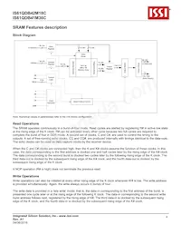 IS61QDB42M18C-333M3LI Datasheet Pagina 4