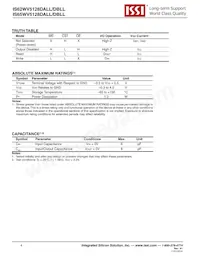 IS62WV5128DBLL-45BI-TR Datasheet Page 4