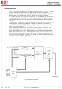 IS66WVE4M16ALL-7010BLI-TR Datasheet Pagina 2