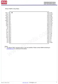 IS66WVE4M16ALL-7010BLI-TR數據表 頁面 4