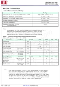 IS66WVE4M16ALL-7010BLI-TR Datenblatt Seite 18