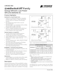 LNK364DN Datasheet Cover