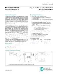 MAX14654EWC+T Datasheet Cover