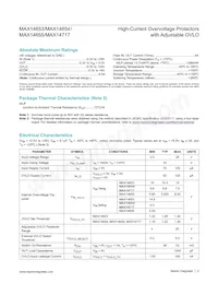 MAX14654EWC+T Datasheet Page 2