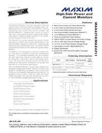 MAX4210AETT+ Datasheet Cover