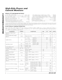 MAX4210AETT+ Datasheet Pagina 2