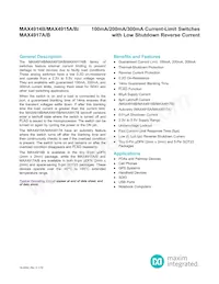 MAX4915AETT+T Datasheet Copertura