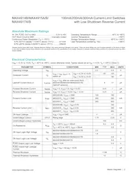 MAX4915AETT+T Datasheet Page 2