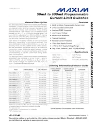 MAX4995AAVB+TCJY Datenblatt Cover