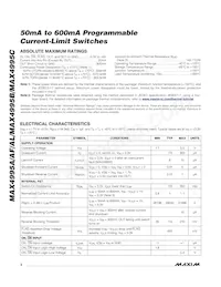 MAX4995AAVB+TCJY Datenblatt Seite 2