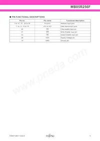 MB85R256FPF-G-BND-ERE1 Datenblatt Seite 3