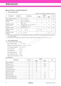 MB85R256FPF-G-BND-ERE1 Datenblatt Seite 6