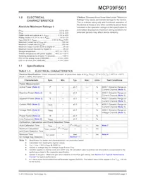 MCP39F501T-E/MQ Datenblatt Seite 3