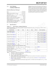 MCP39F501T-E/MQ Datasheet Page 3