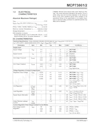 MCP73861T-I/SLG Datasheet Page 3